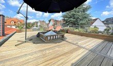 Dachterrasse Hinterhaus Doppelhaush�lfte + Einfamilienhaus und eine Gewerbeimmobilie