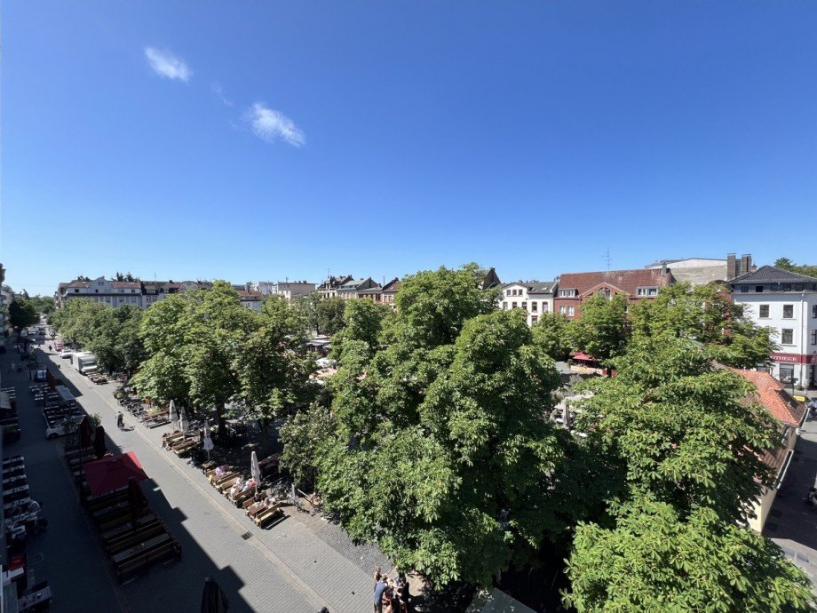 Ausblick Wilhelmsplatz Etagenwohnung Offenbach am Main