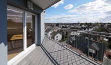 Balkon Exklusives Wohnambiente: Penthouse-Feeling in einer gro�z�gigen 2-Zimmer-Wohnung