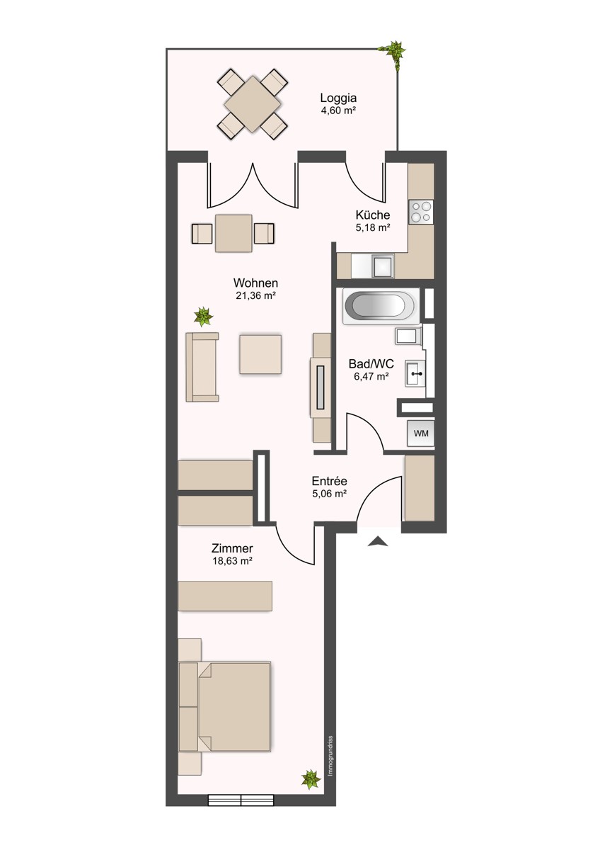 Grundriss Etagenwohnung Neu-Isenburg