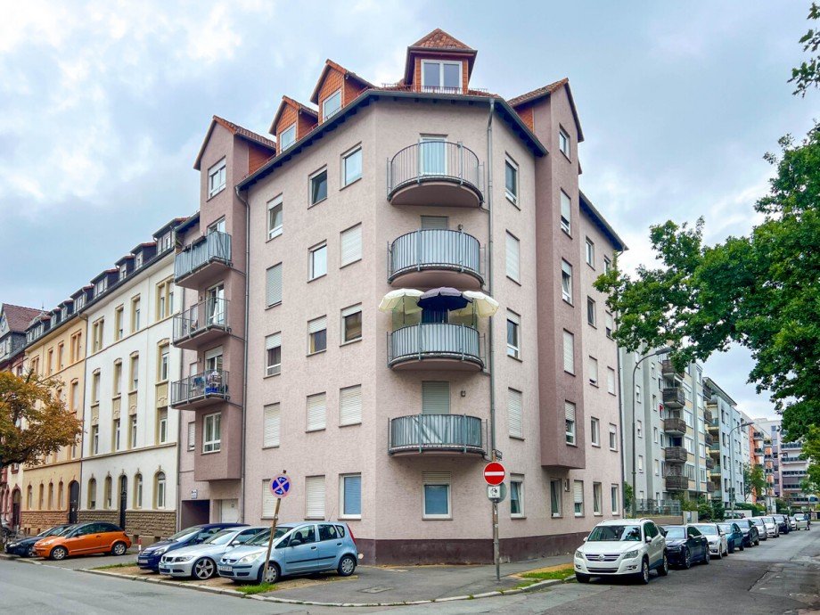 Hausansicht Etagenwohnung Offenbach