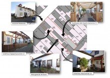 Flurkarte Doppelhaush�lfte + Einfamilienhaus und eine Gewerbeimmobilie
