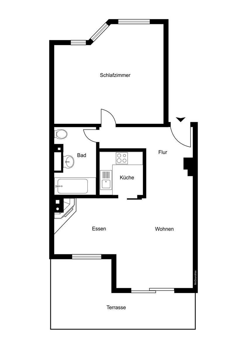 Grundriss Etagenwohnung Kronberg im Taunus