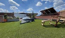 Dachterrasse Hinterhaus Doppelhaush�lfte + Einfamilienhaus und eine Gewerbeimmobilie