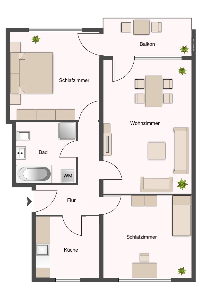 Grundriss Etagenwohnung Obertshausen